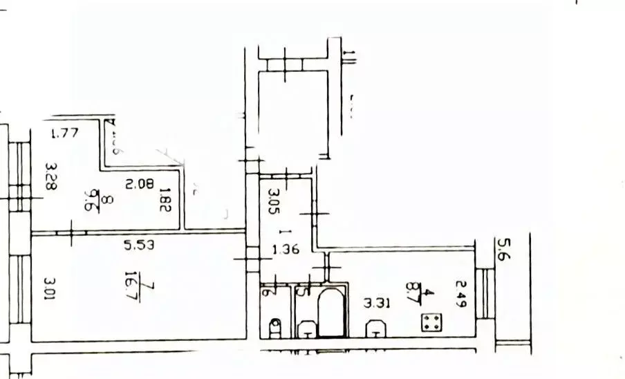 2-к кв. Санкт-Петербург ул. Бабушкина, 111 (42.6 м) - Фото 2