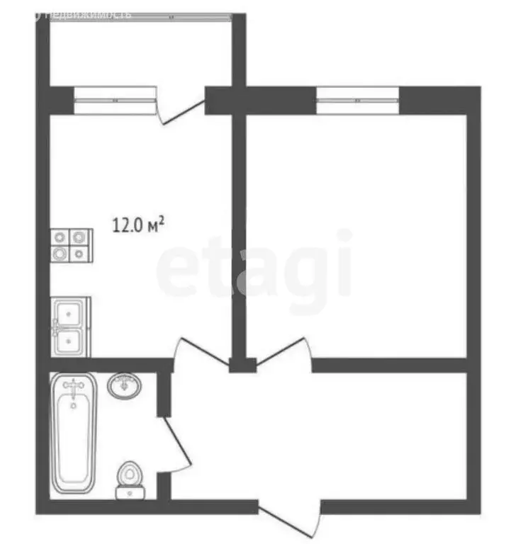 1-комнатная квартира: Краснодар, улица Ивана Беличенко, 103к1 (34.9 м) - Фото 0