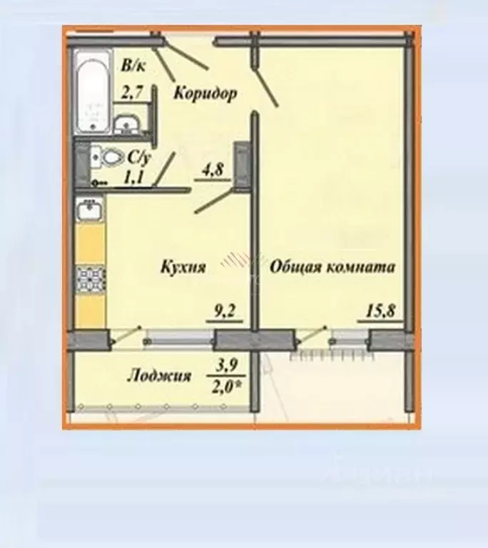 1-к кв. Омская область, Омск проезд 4-й Амурский, 10к1 (33.6 м) - Фото 1