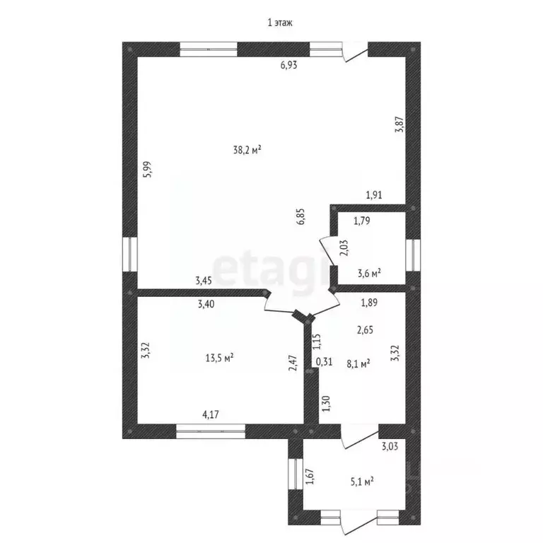 Дом в Башкортостан, Уфа городской округ, с. Нагаево  (113 м) - Фото 1