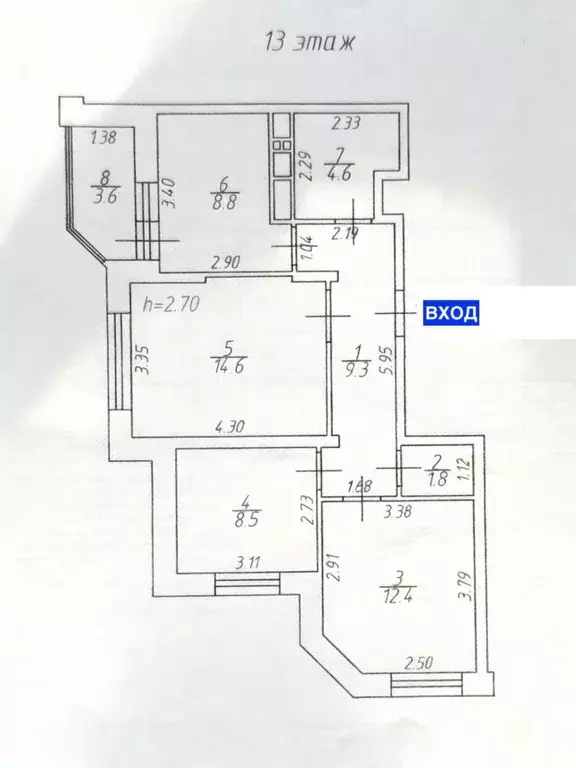 3-к кв. Московская область, Долгопрудный Старое Дмитровское ш., 17 ... - Фото 2