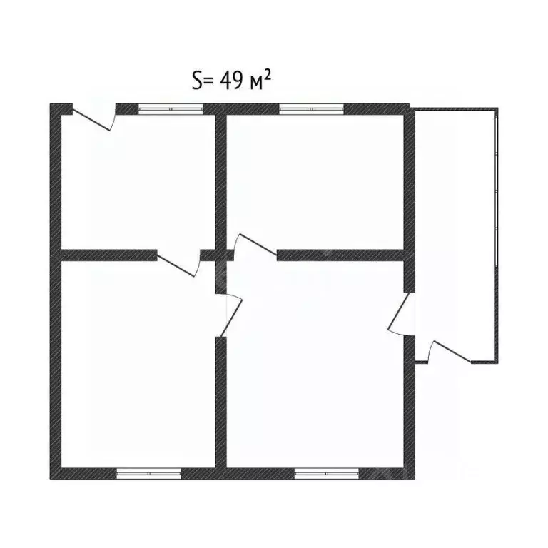 Дом в Брянская область, Клинцы ул. 8 Марта (48 м) - Фото 2