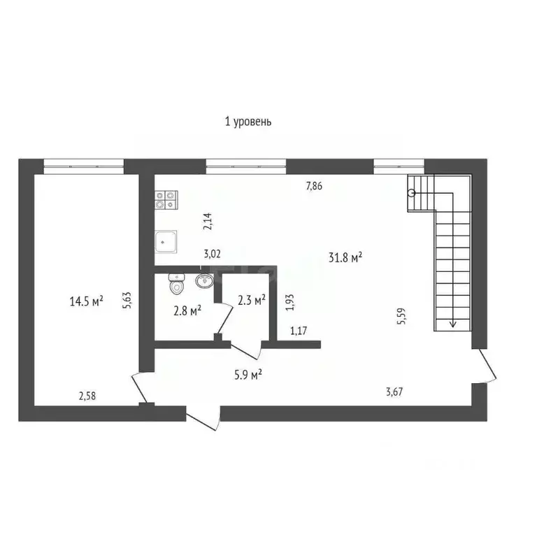 3-к кв. Севастополь ул. Адмирала Юмашева, 27 (117.7 м) - Фото 2