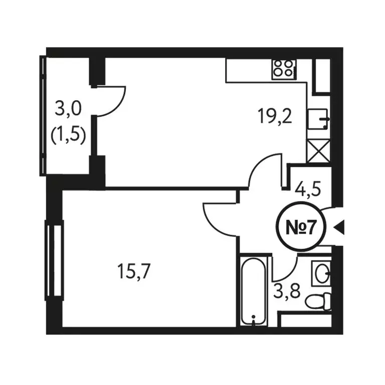 2-комнатная квартира: Москва, Винницкая улица, 8 (44.7 м) - Фото 0