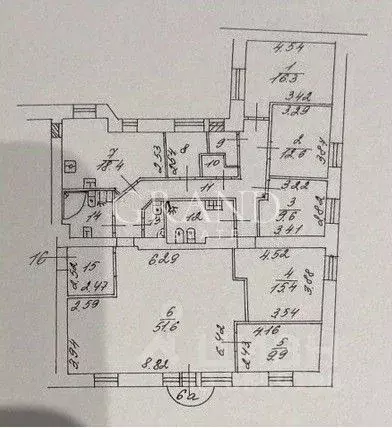 6-к кв. Москва пер. Каменная Слобода, 8 (186.2 м) - Фото 2