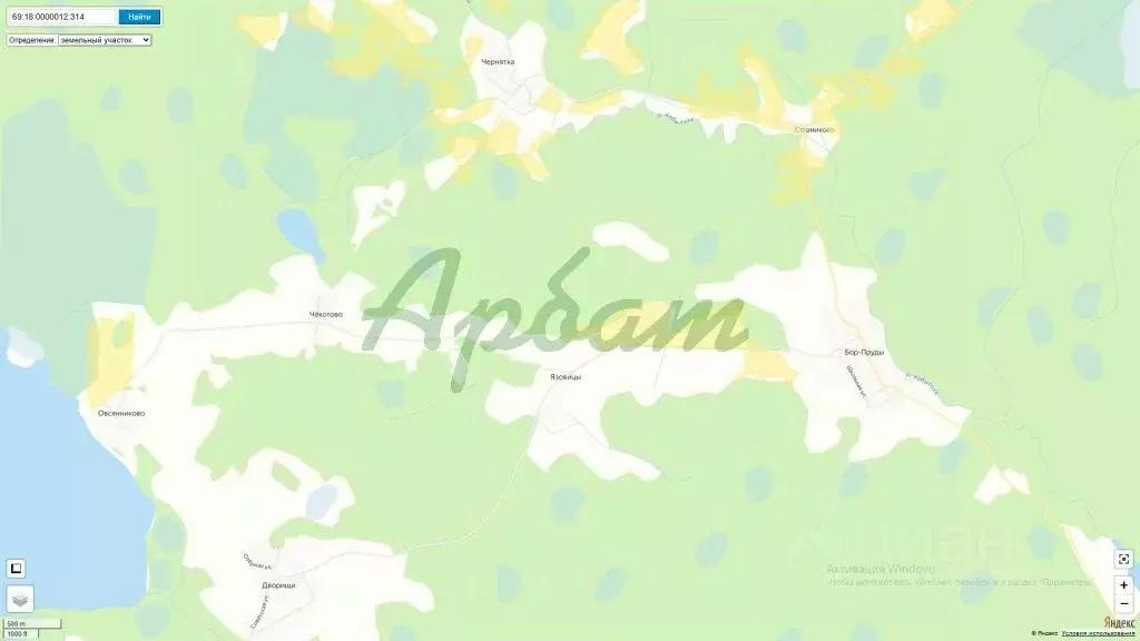 Участок в Тверская область, Лесной муниципальный округ, д. Язовицы  ... - Фото 1