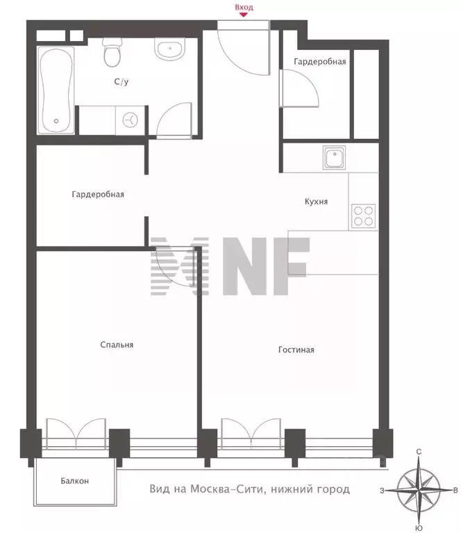 2-к кв. Москва 2-я Звенигородская ул., 14 (54.0 м) - Фото 2