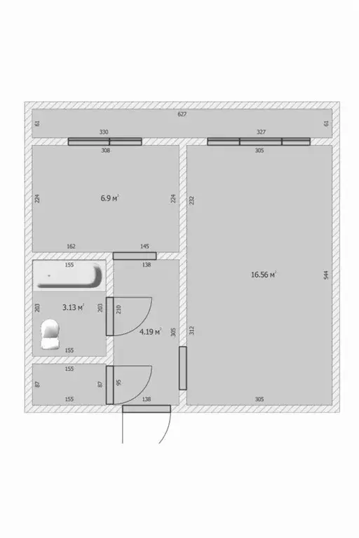 1-к кв. Ярославская область, Рыбинск Нобелевская ул., 25 (32.0 м) - Фото 0