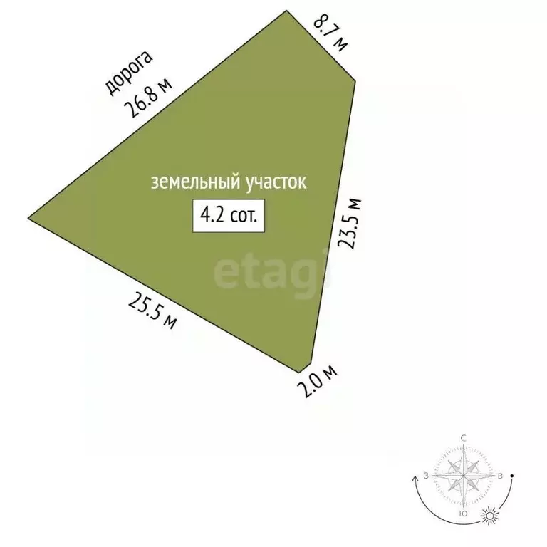 Участок в Севастополь Скалистый-89 СНТ, 56 (4.2 сот.) - Фото 2