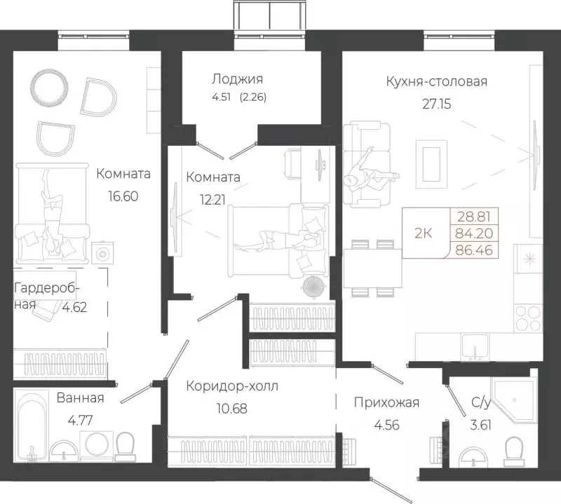 2-к кв. Алтай, Майминский район, с. Майма ул. Энергетиков (86.35 м) - Фото 1