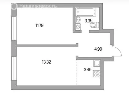 2-комнатная квартира: Красногорск, Александровская улица, 3 (40 м) - Фото 1