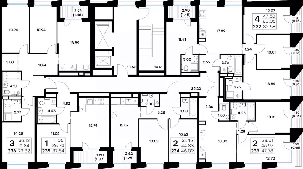 4-к кв. Татарстан, Казань ул. Профессора Мухамедьярова (82.58 м) - Фото 2