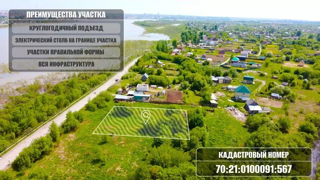 Участок в Томская область, Томск Сплавная ул., 106/31 (10.0 сот.) - Фото 2