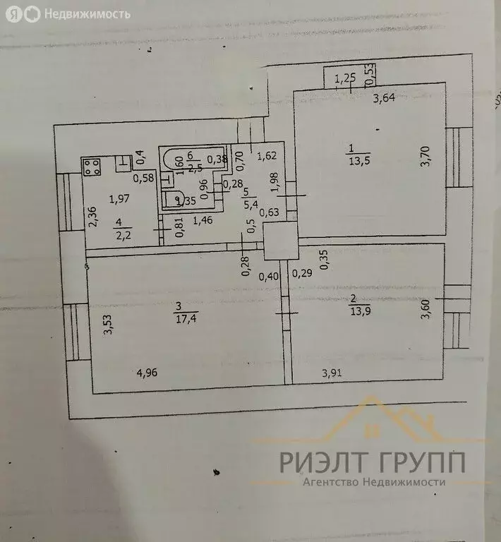 3-комнатная квартира: Казань, Катановский переулок, 2 (54.9 м) - Фото 2