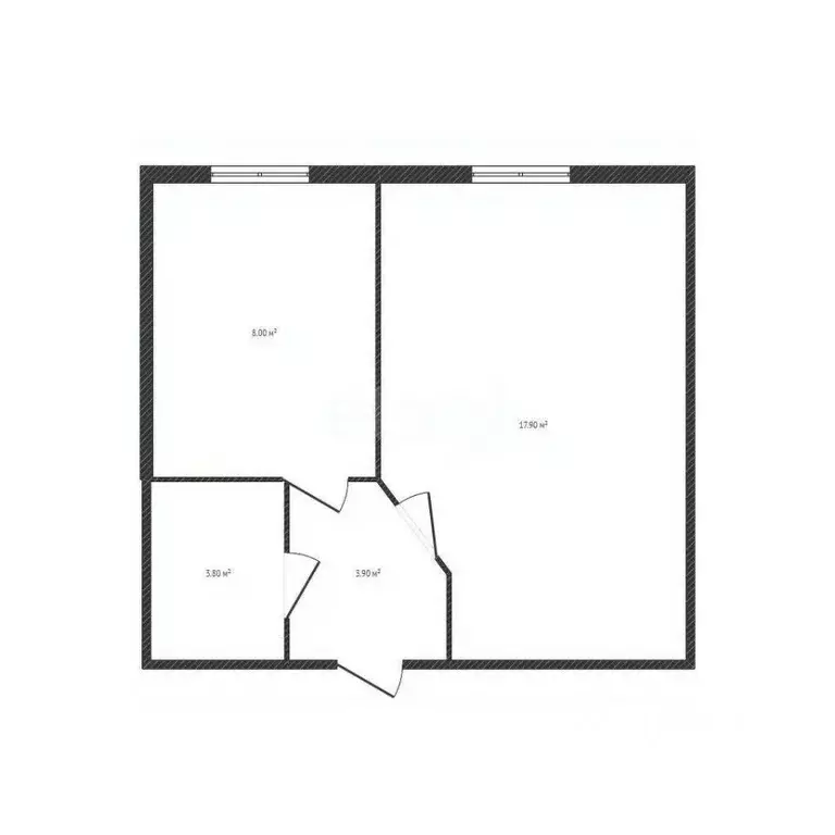 1-к кв. Брянская область, Новозыбковский городской округ, с. Замишево ... - Фото 2