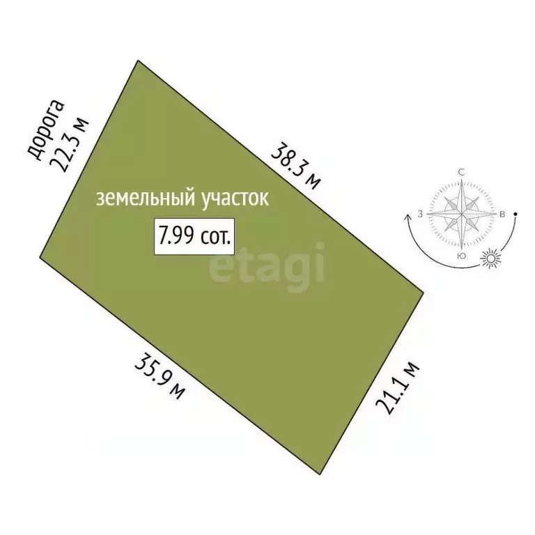 Участок в Севастополь Селена СНТ,  (7.99 сот.) - Фото 2