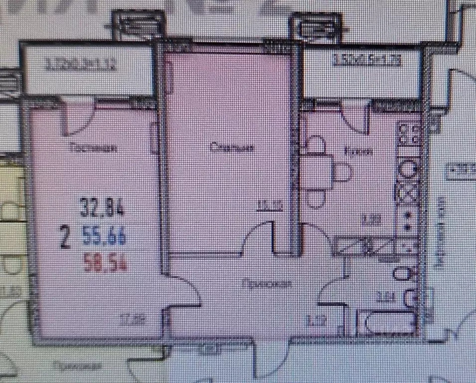 2-к кв. Краснодарский край, Анапа Владимирская ул., 55Вк2 (62.9 м) - Фото 2