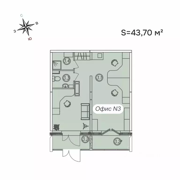 Помещение свободного назначения в Карелия, Петрозаводск Первомайский ... - Фото 1