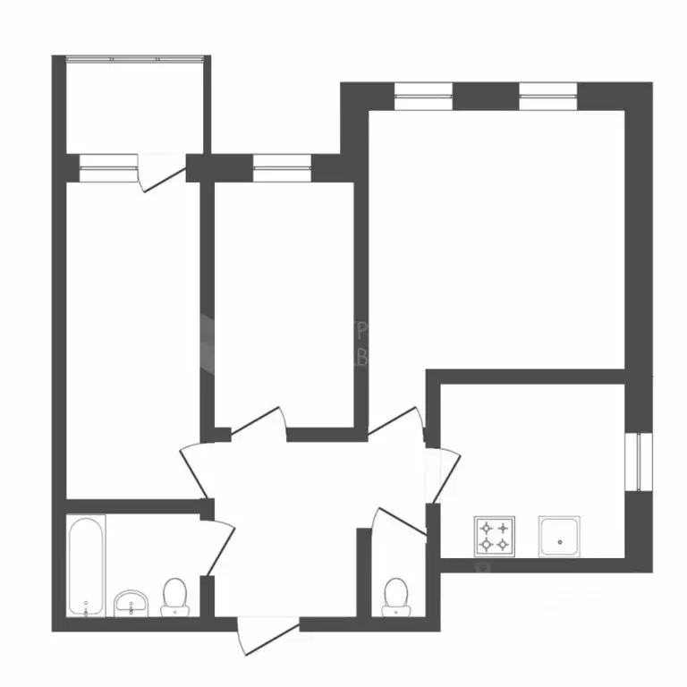 3-к кв. Тюменская область, Тюмень ул. Газовиков, 43 (88.9 м) - Фото 2