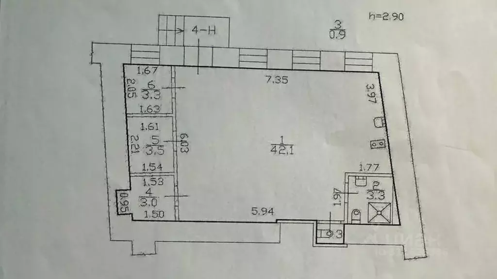 Офис в Санкт-Петербург ул. Большая Зеленина, 16б (56 м) - Фото 1