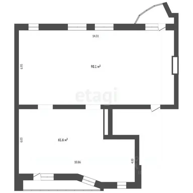 4-к кв. Архангельская область, Архангельск Троицкий просп., 12 (150.9 ... - Фото 1