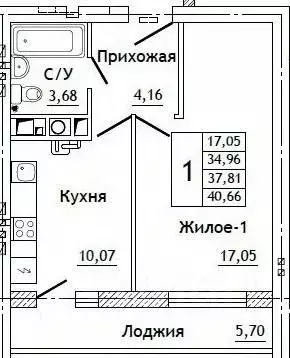 1-к кв. Смоленская область, Смоленский муниципальный округ, д. ... - Фото 0