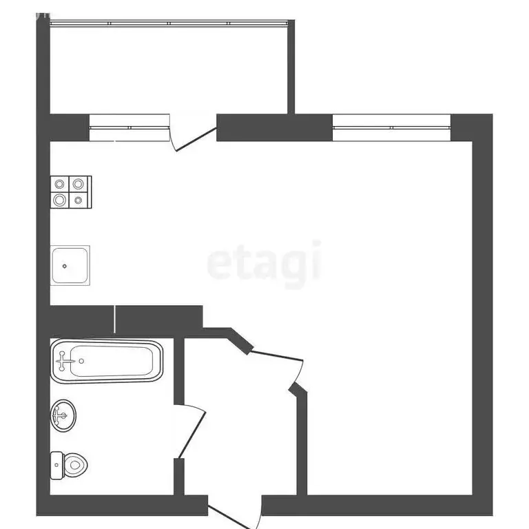 Квартира-студия: Ярославль, Спасская улица, 2 (27.3 м) - Фото 0