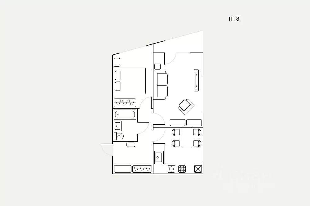 2-к кв. Москва Автозаводская ул., 23Бк2 (54.0 м) - Фото 2