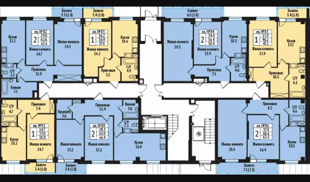 1-к кв. Ленинградская область, Всеволожск ул. Севастопольская, 2к1 ... - Фото 2