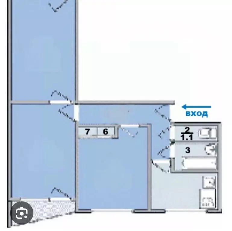 3-к кв. Пермский край, Пермь Магистральная ул., 104/1 (60.3 м) - Фото 1