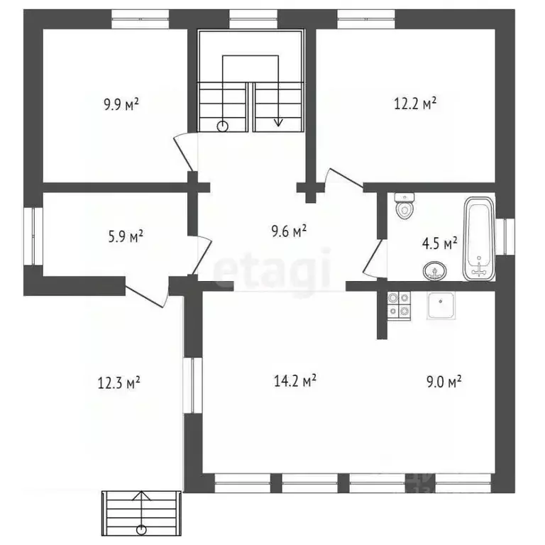 Дом в Брянская область, Брянский район, Супоневское с/пос, д. ... - Фото 2