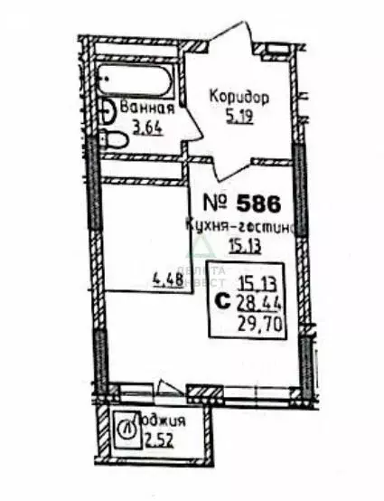 Квартира-студия: Уфа, Айская улица, 39 (30.5 м) - Фото 0