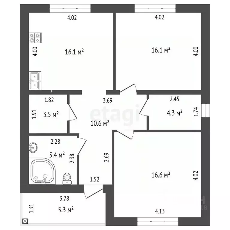 Дом в Омская область, Омск СОСН Урожай тер.,  (82 м) - Фото 1