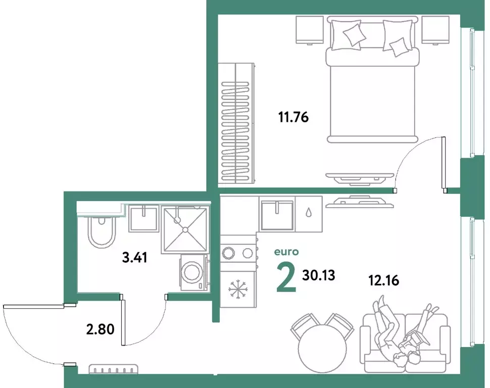 2-к кв. Свердловская область, Екатеринбург муниципальное образование, ... - Фото 1
