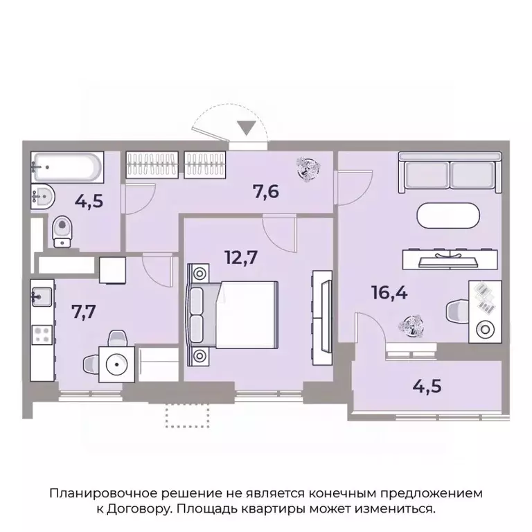 2-к кв. Москва Автозаводская ул., 23С120 (54.0 м) - Фото 0