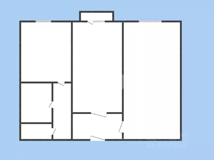 2-к кв. Белгородская область, Губкин ул. Ленина, 13 (43.4 м) - Фото 1