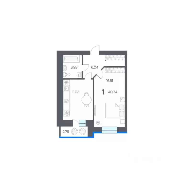 1-к кв. Рязанская область, Рязанский муниципальный округ, с. Дядьково ... - Фото 1