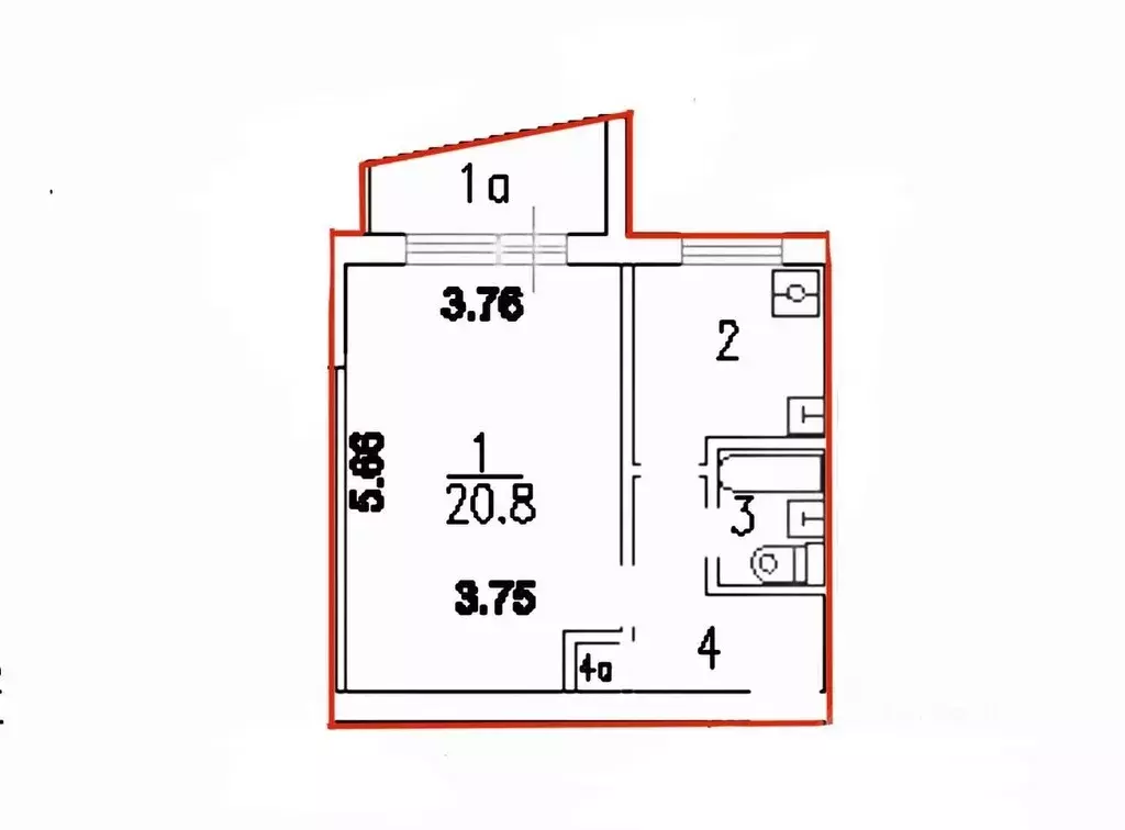 1-к кв. Москва Чертановская ул., 51К2 (34.8 м) - Фото 2