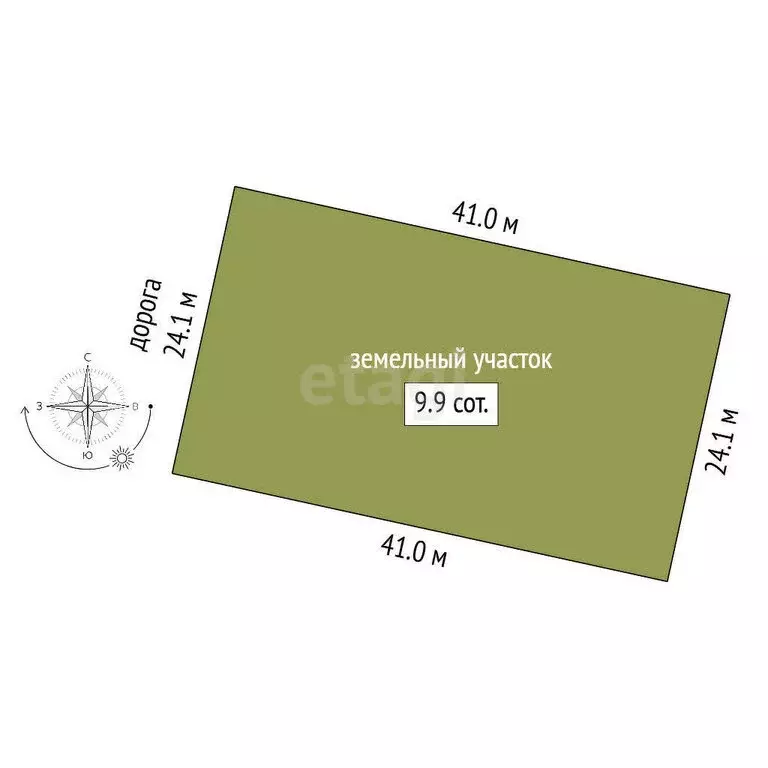 Участок в Заводоуковск, улица Архитекторов (9.9 м) - Фото 1