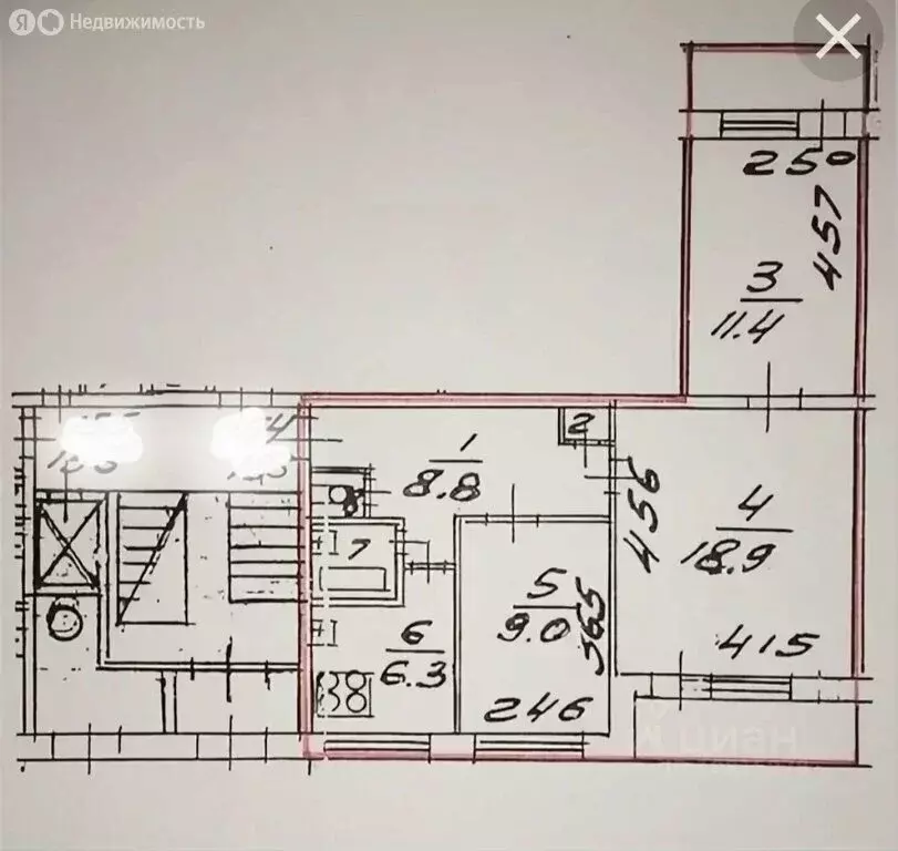 3-комнатная квартира: Санкт-Петербург, Купчинская улица, 20к4 (59 м) - Фото 1