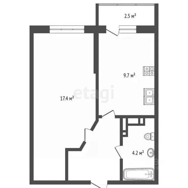 1-к кв. Краснодарский край, Краснодар ул. Командорская, 9/2 (36.3 м) - Фото 1