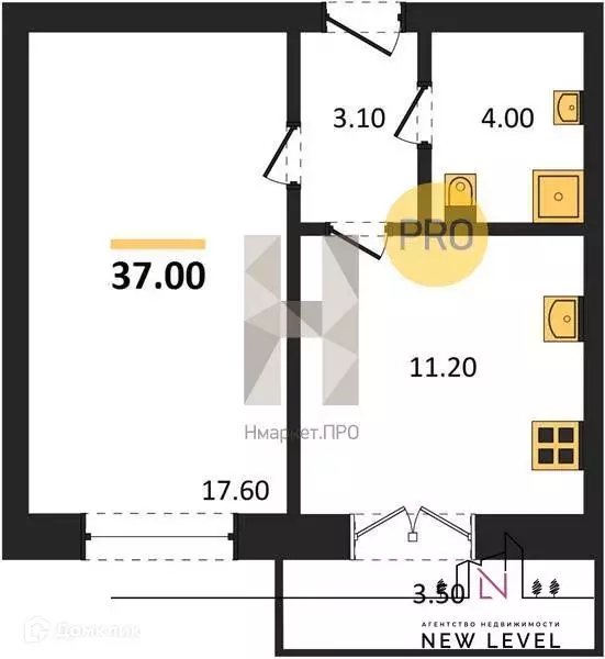 Продаётся 1-к квартира, 37 м - Фото 1