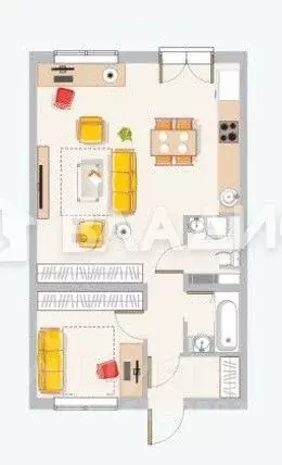 2-к кв. Карелия, Петрозаводск Логмозерская ул., 2 (51.6 м) - Фото 1