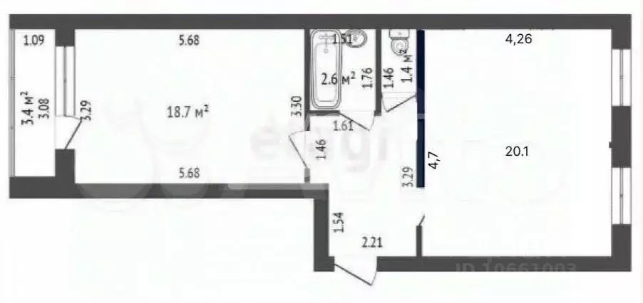 2-к кв. Орловская область, Орел Выставочная ул., 33 (50.5 м) - Фото 1
