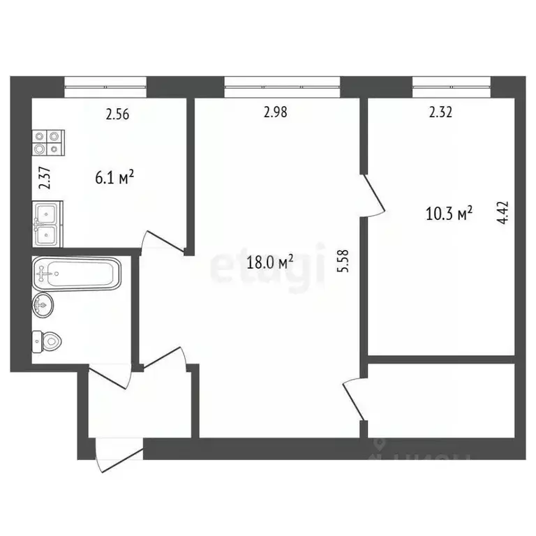 Комната Вологодская область, Череповец ул. Мамлеева, 3 (21.0 м) - Фото 1