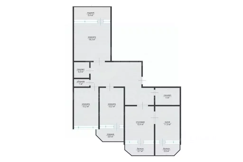 4-к кв. Московская область, Истра муниципальный округ, с. Рождествено ... - Фото 2