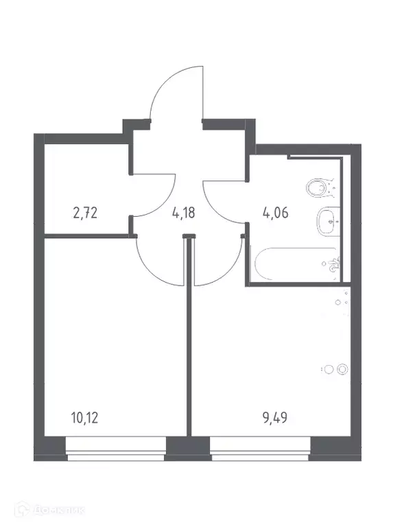 Продаётся 1-к квартира, 30.6 м - Фото 0