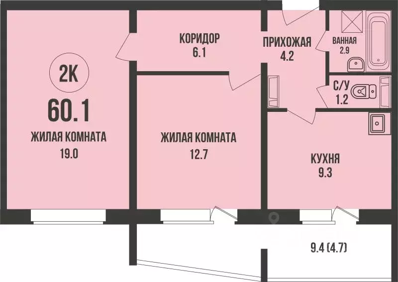 2-к кв. Новосибирская область, Новосибирск ул. Декоративный Питомник, ... - Фото 1