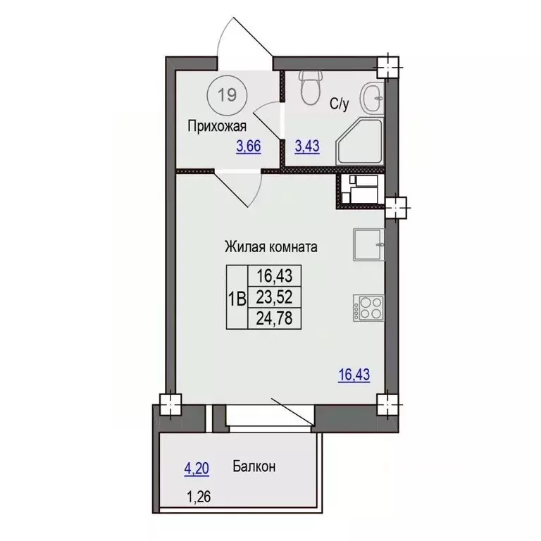 1-к кв. Псковская область, Псковский район, Завеличенская волость, д. ... - Фото 1