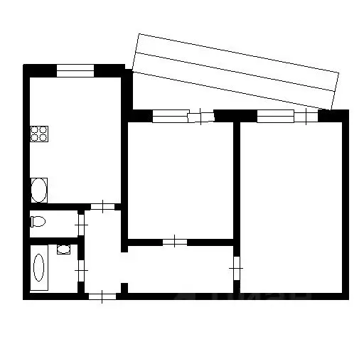 2-к кв. Тверская область, Тверь бул. Гусева, 38 (61.5 м) - Фото 1